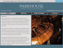 Tablet Screenshot of parkhouserestorers.co.uk